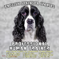 English Springer Spaniel Black Professional Human Trainer The Baniff Cuffed Pom Beanie thumb 2