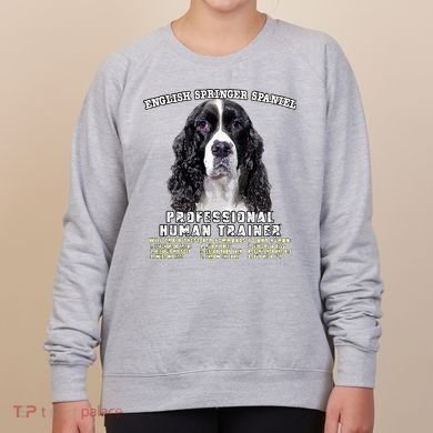 English Springer Spaniel Black Professional Human Trainer Women's Sweatshirt