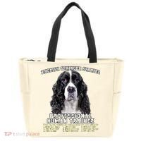 English Springer Spaniel Black Professional Human Trainer Tote Bag thumb 0