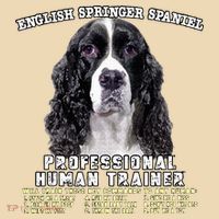 English Springer Spaniel Black Professional Human Trainer Tote Bag thumb 4