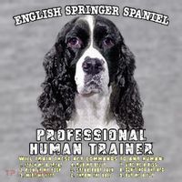 English Springer Spaniel Black Professional Human Trainer Infant Fleece One Piece thumb 2