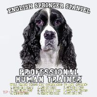 English Springer Spaniel Black Professional Human Trainer Sueded Cloud Jersey T-Shirt thumb 2