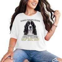 English Springer Spaniel Black Professional Human Trainer Comfort Colors T-Shirt thumb 0