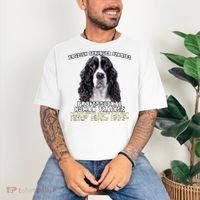 English Springer Spaniel Black Professional Human Trainer Comfort Colors T-Shirt thumb 3