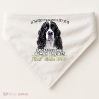 English Springer Spaniel Black Professional Human Trainer USA-Made Doggie Bandana thumb 0