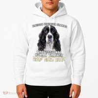 English Springer Spaniel Black Professional Human Trainer Hoodie thumb 2