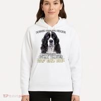 English Springer Spaniel Black Professional Human Trainer Hoodie thumb 5