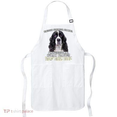 English Springer Spaniel Black Professional Human Trainer Apron
