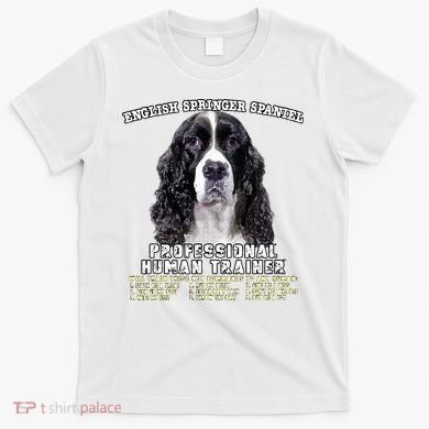 English Springer Spaniel Black Professional Human Trainer T-Shirt