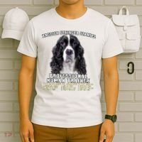 English Springer Spaniel Black Professional Human Trainer T-Shirt thumb 6