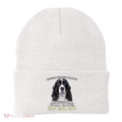 English Springer Spaniel Black Professional Human Trainer Beanie