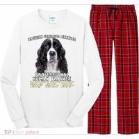 English Springer Spaniel Black Professional Human Trainer Long Sleeve Pajama Set thumb 0