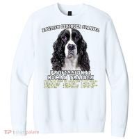 English Springer Spaniel Black Professional Human Trainer V.I.T. Fleece Crew Sweatshirt thumb 0