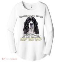 English Springer Spaniel Black Professional Human Trainer Women's Perfect Tri Tunic Long Sleeve Shirt thumb 0
