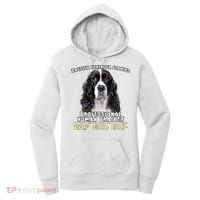 English Springer Spaniel Black Professional Human Trainer Women's Hoodie thumb 0