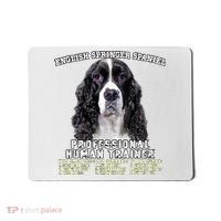 English Springer Spaniel Black Professional Human Trainer Mousepad thumb 0