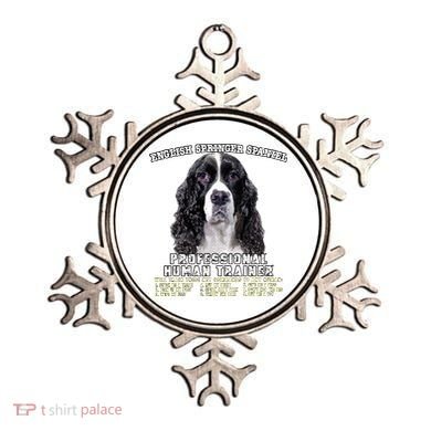 English Springer Spaniel Black Professional Human Trainer Ornament