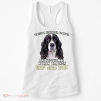 English Springer Spaniel Black Professional Human Trainer Women's Tank Top thumb 0
