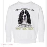 English Springer Spaniel Black Professional Human Trainer Toddler Sweatshirt thumb 0