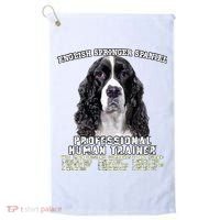 English Springer Spaniel Black Professional Human Trainer Golf Towel thumb 0