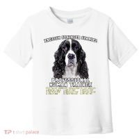 English Springer Spaniel Black Professional Human Trainer Toddler T-Shirt thumb 0