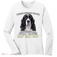 English Springer Spaniel Black Professional Human Trainer Women's Long Sleeve Shirt thumb 0