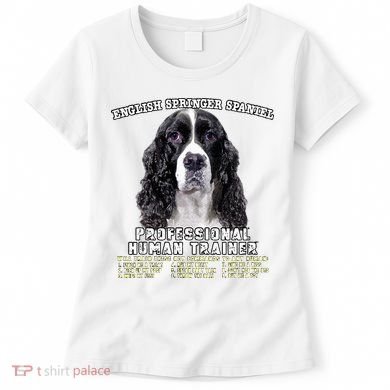 English Springer Spaniel Black Professional Human Trainer Women's T-Shirt