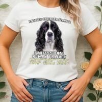 English Springer Spaniel Black Professional Human Trainer Women's T-Shirt thumb 2