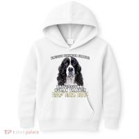 English Springer Spaniel Black Professional Human Trainer Kids Hoodie thumb 0