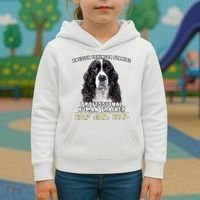 English Springer Spaniel Black Professional Human Trainer Kids Hoodie thumb 3
