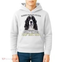 English Springer Spaniel Black Professional Human Trainer Kids Hoodie thumb 4