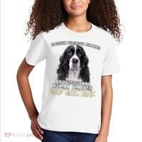 English Springer Spaniel Black Professional Human Trainer Kids T-Shirt thumb 2