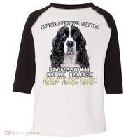 English Springer Spaniel Black Professional Human Trainer Toddler Fine Jersey T-Shirt thumb 0