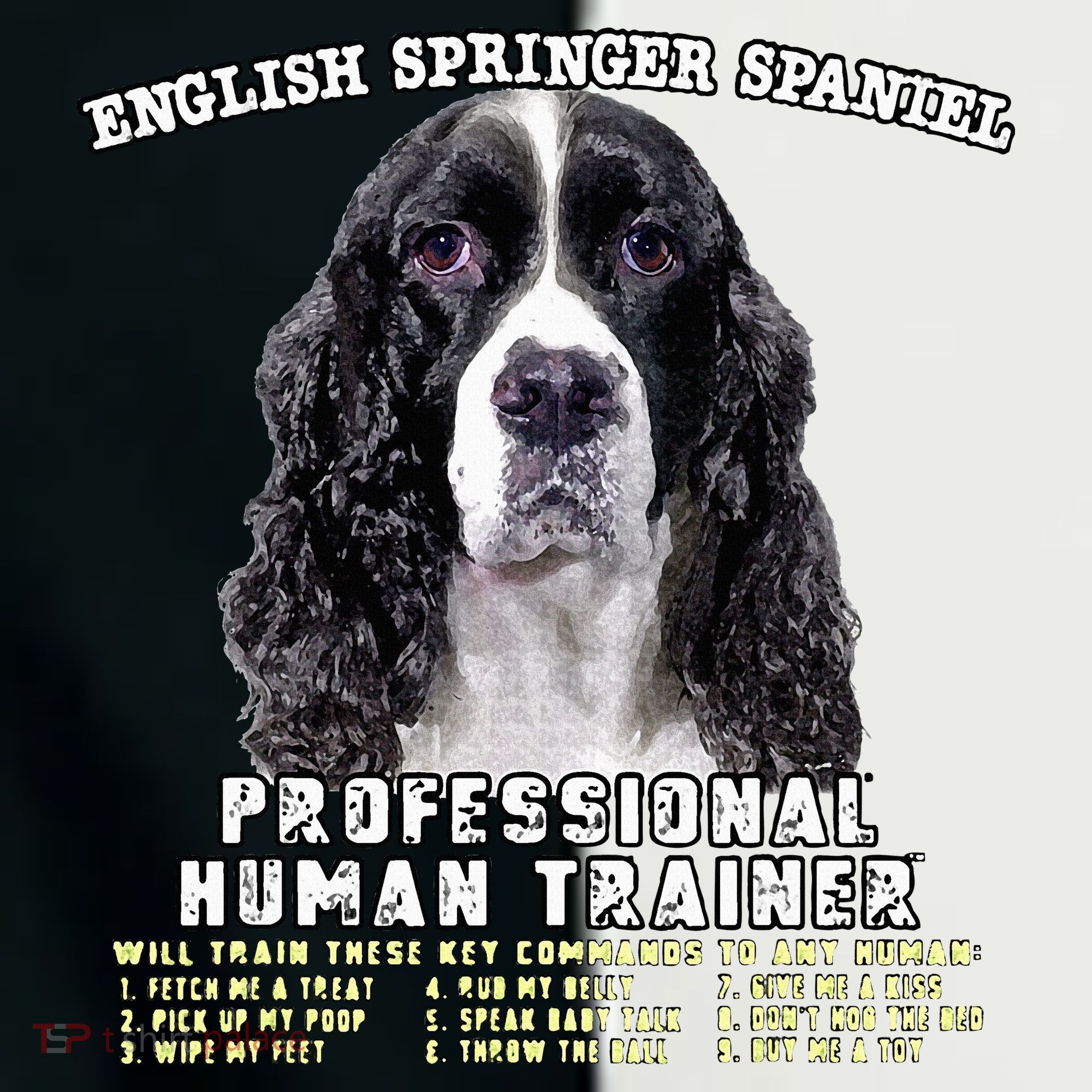 English Springer Spaniel Black Professional Human Trainer Toddler Fine Jersey T-Shirt