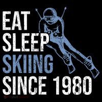 Eat Sleep Skiing Repeat Skier Sport Winter Addiction Ski Cute Gift Coffee Mug thumb 5