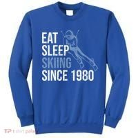 Eat Sleep Skiing Repeat Skier Sport Winter Addiction Ski Cute Gift Sweatshirt thumb 0