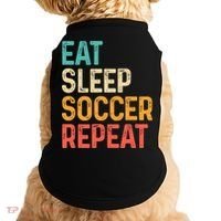 Eat Sleep Soccer Repeat Cool Soccer Lover Player Doggie Tank thumb 0