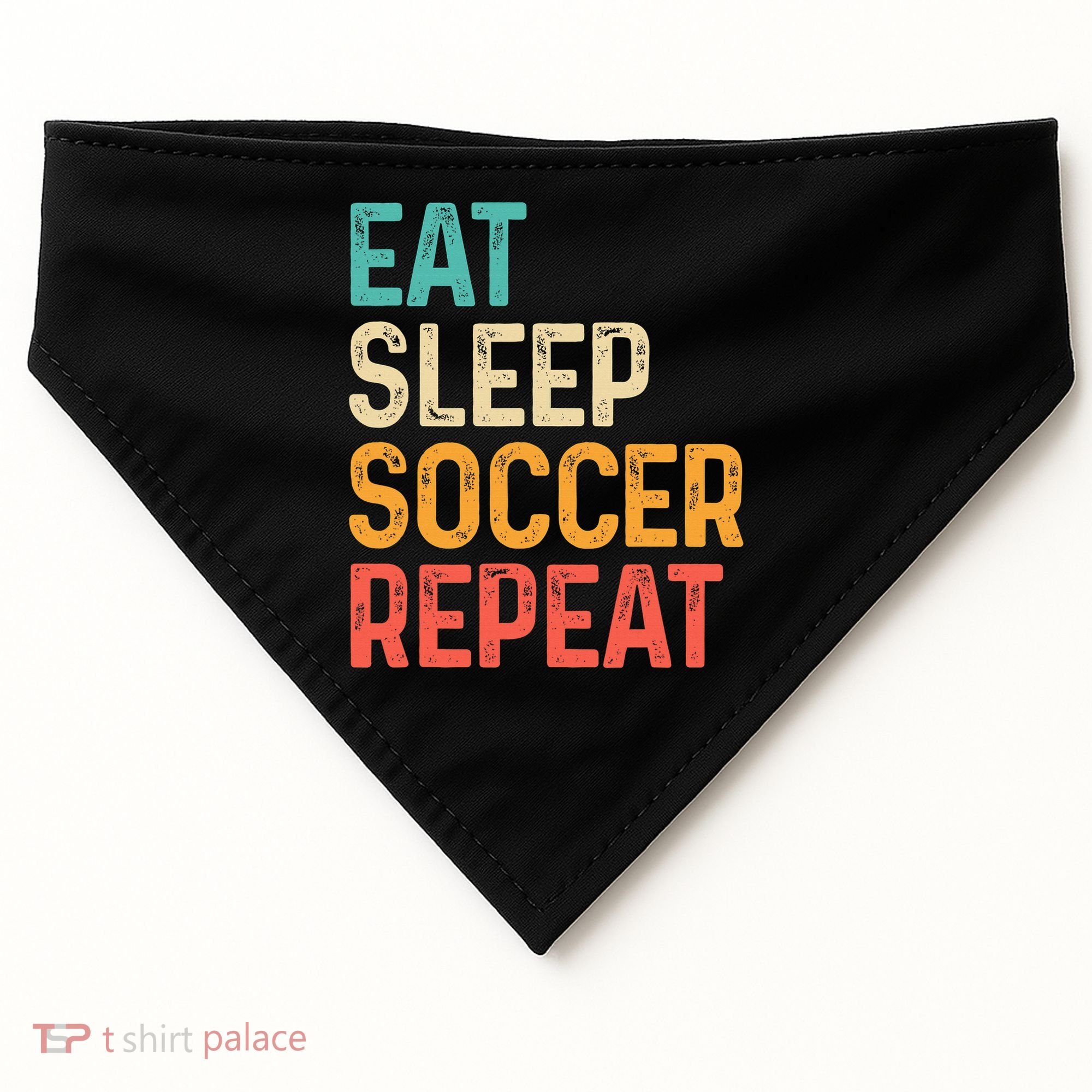 Eat Sleep Soccer Repeat Cool Soccer Lover Player USA-Made Doggie Bandana
