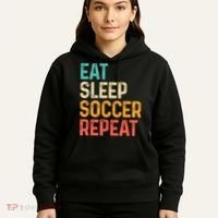 Eat Sleep Soccer Repeat Cool Soccer Lover Player Hoodie thumb 5