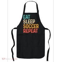 Eat Sleep Soccer Repeat Cool Soccer Lover Player Apron thumb 0