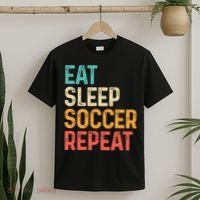 Eat Sleep Soccer Repeat Cool Soccer Lover Player T-Shirt thumb 2