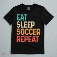 Eat Sleep Soccer Repeat Cool Soccer Lover Player T-Shirt thumb 5