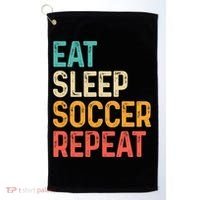 Eat Sleep Soccer Repeat Cool Soccer Lover Player Golf Towel thumb 0