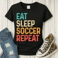 Eat Sleep Soccer Repeat Cool Soccer Lover Player Women's T-Shirt thumb 3