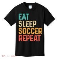 Eat Sleep Soccer Repeat Cool Soccer Lover Player Kids T-Shirt thumb 0