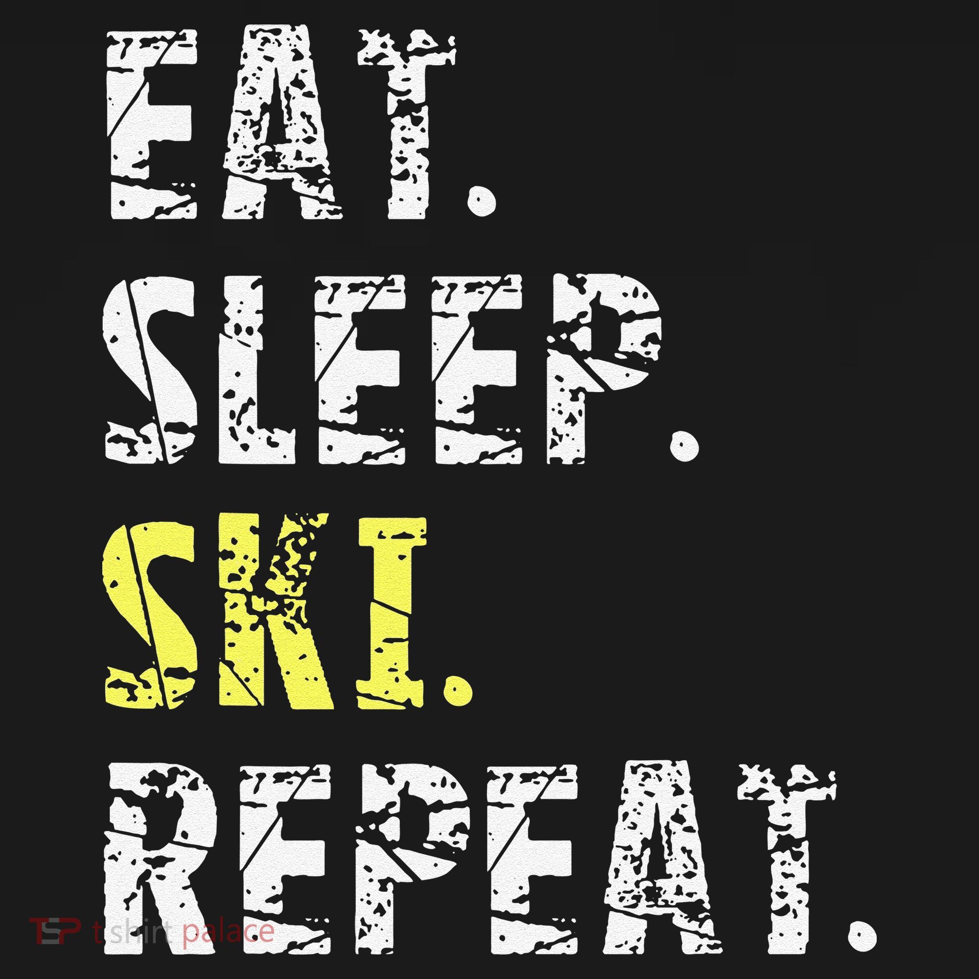 Eat Sleep Skiing Repeat Snow Sport Funny Ski Skiing Backpack