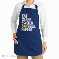 Eat Sleep Soccer Softball Repeat Funny Ball Apron thumb 2