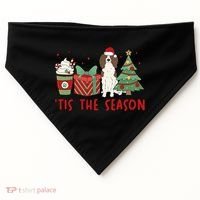 English Springer Spaniel Christmas Tis The Season Holiday USA-Made Doggie Bandana thumb 0