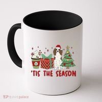 English Springer Spaniel Christmas Tis The Season Holiday Coffee Mug thumb 0