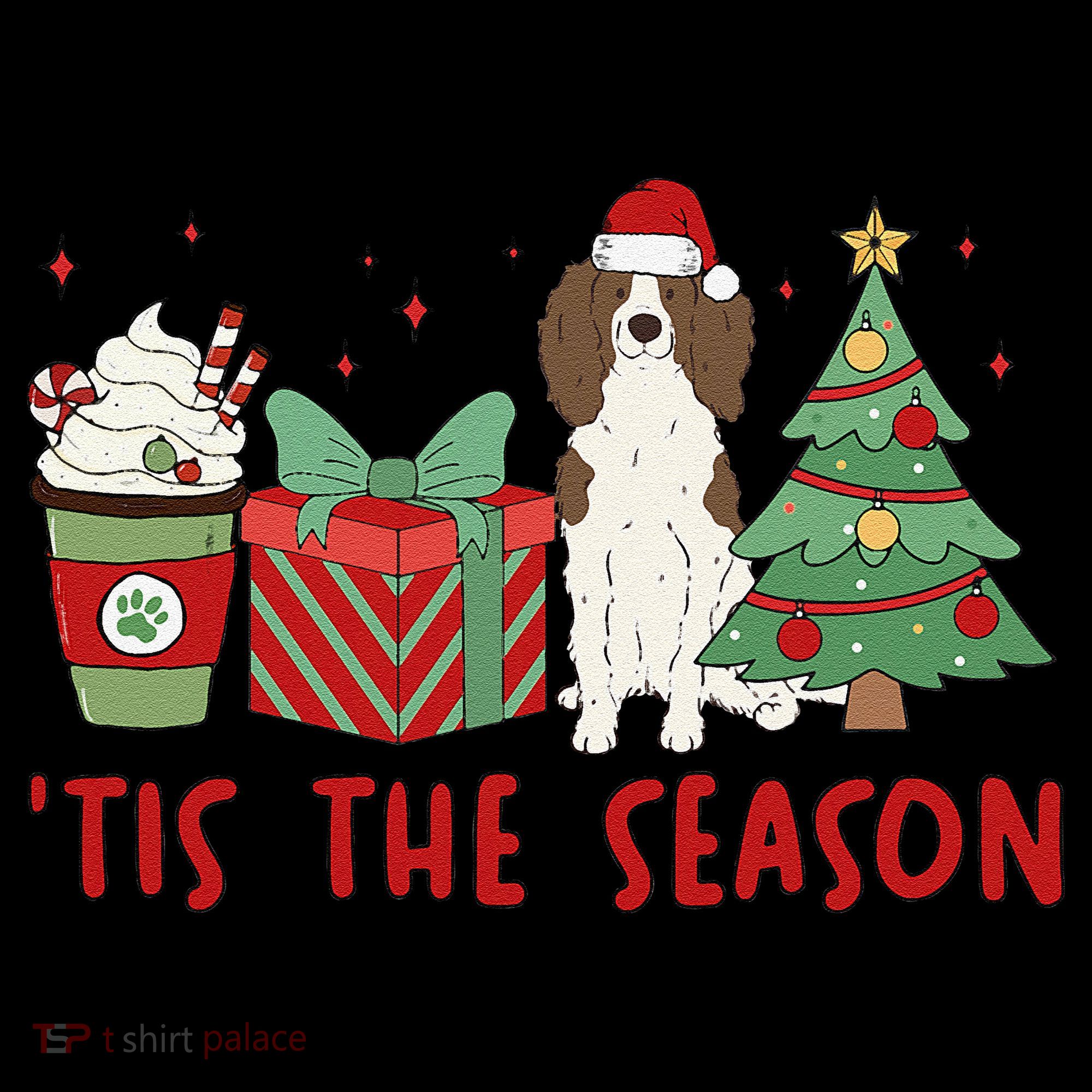 English Springer Spaniel Christmas Tis The Season Holiday Coffee Mug